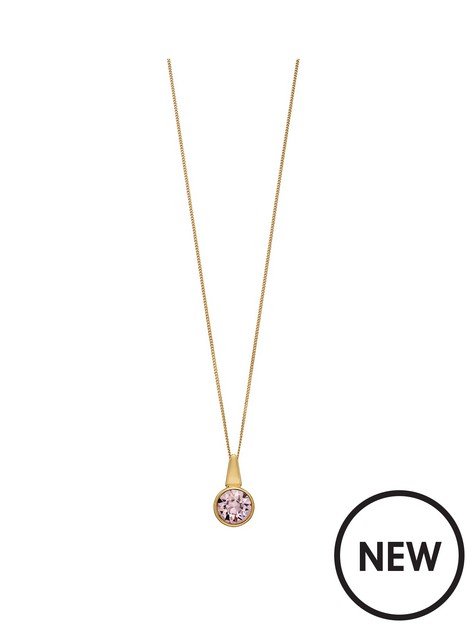 the-love-silver-collection-gold-plated-amethyst-crystal-drop-pendant