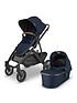  image of uppababy-vista-pushchair-carrycot-seat-unit-rainshields-sun-shades-amp-insect-nets-noah