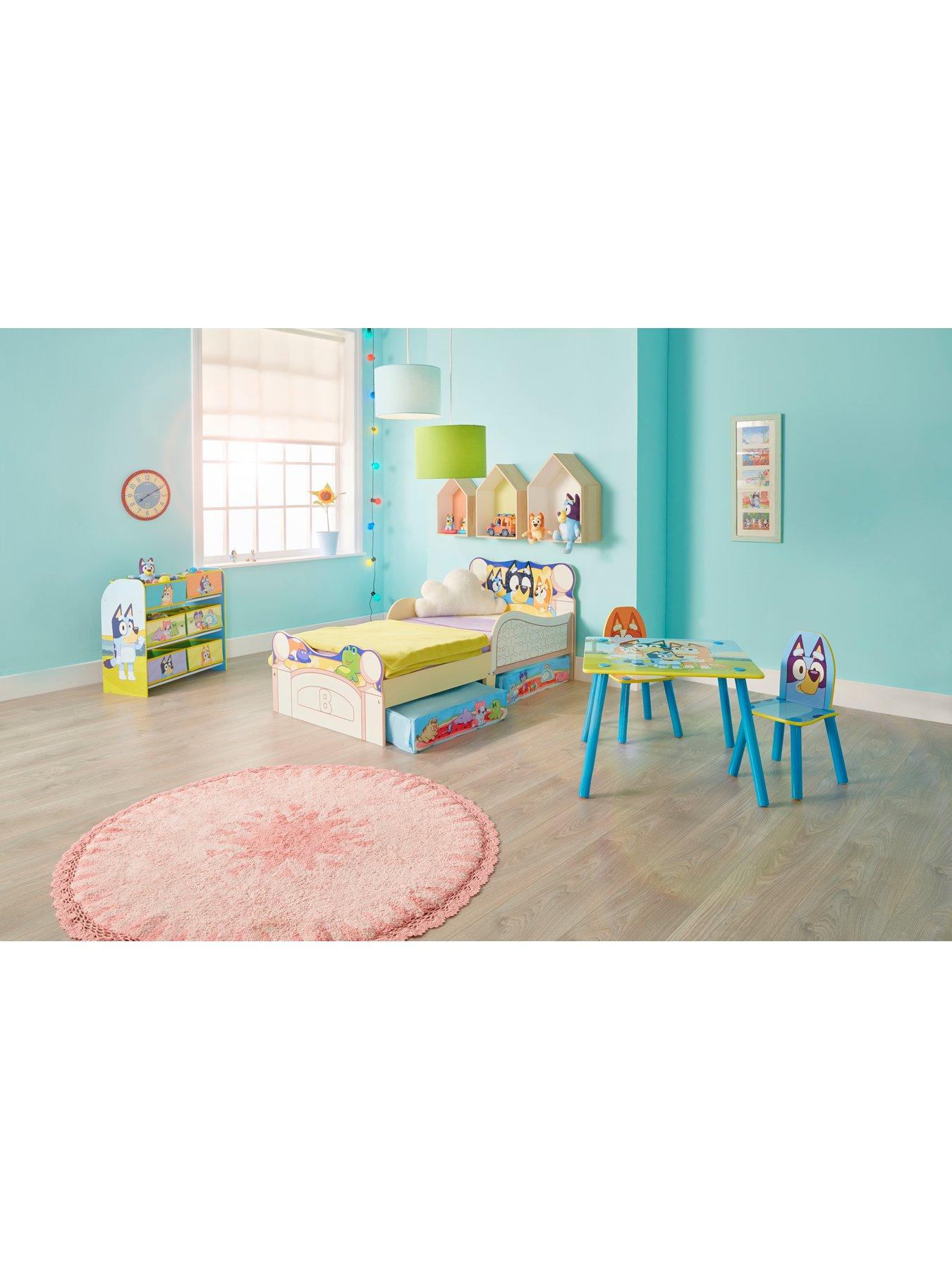 Bluey Kids Toddler Bed with Storage Drawers
