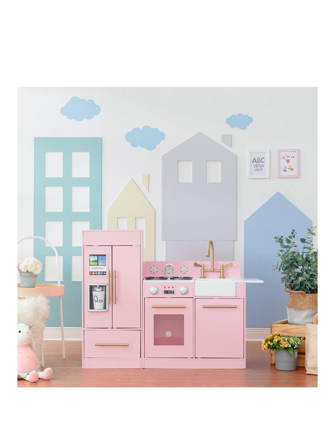 Little chef chelsea retro wooden play kitchen set on sale