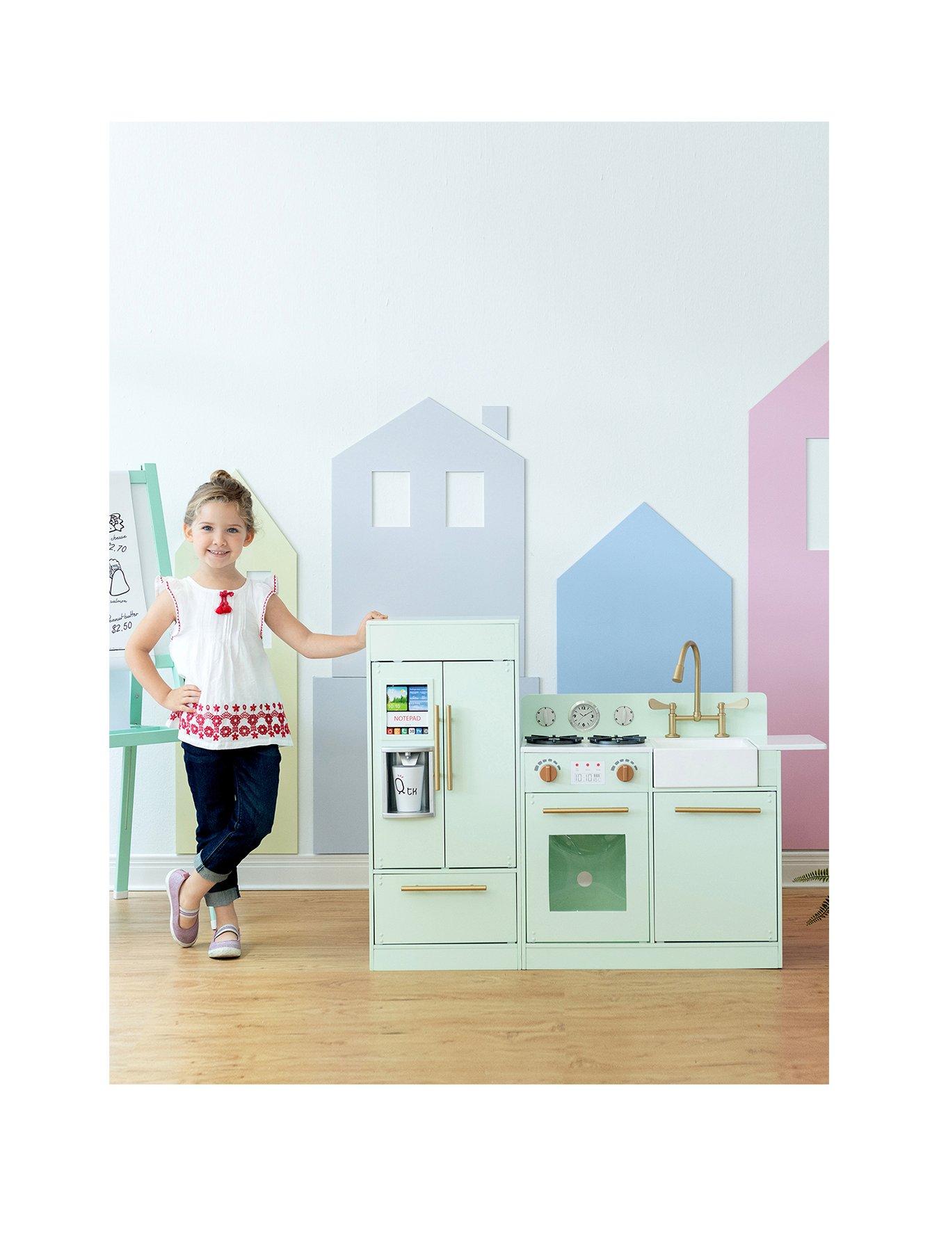 Teamson Kids Little Chef Charlotte Modern Play Kitchen - Mint / Gold