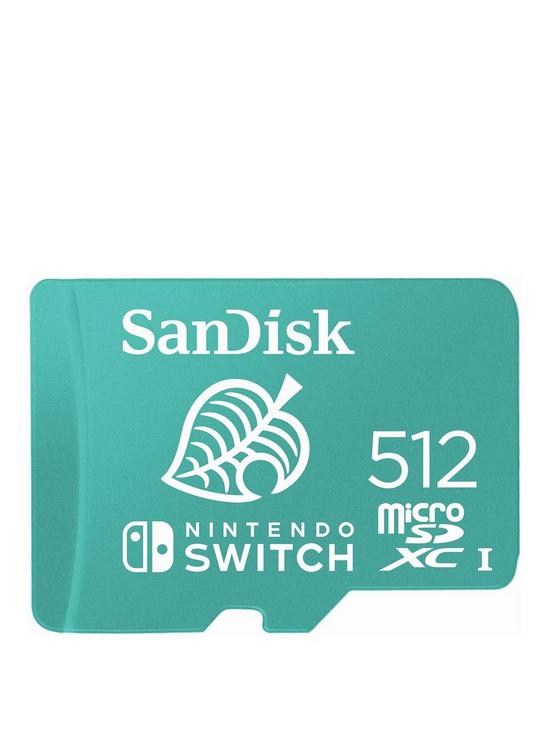 stillFront image of sandisk-512gb-microsdxc-uhs-i-card-for-nintendo-switch