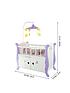  image of teamson-kids-olivias-little-world-little-princess-baby-doll-nursery-bed-with-cabinet