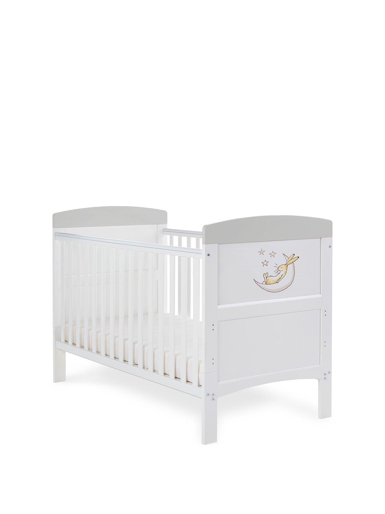 Image 1 of 6 of Obaby Guess How Much I Love You Cot Bed- To the Moon &amp; Back