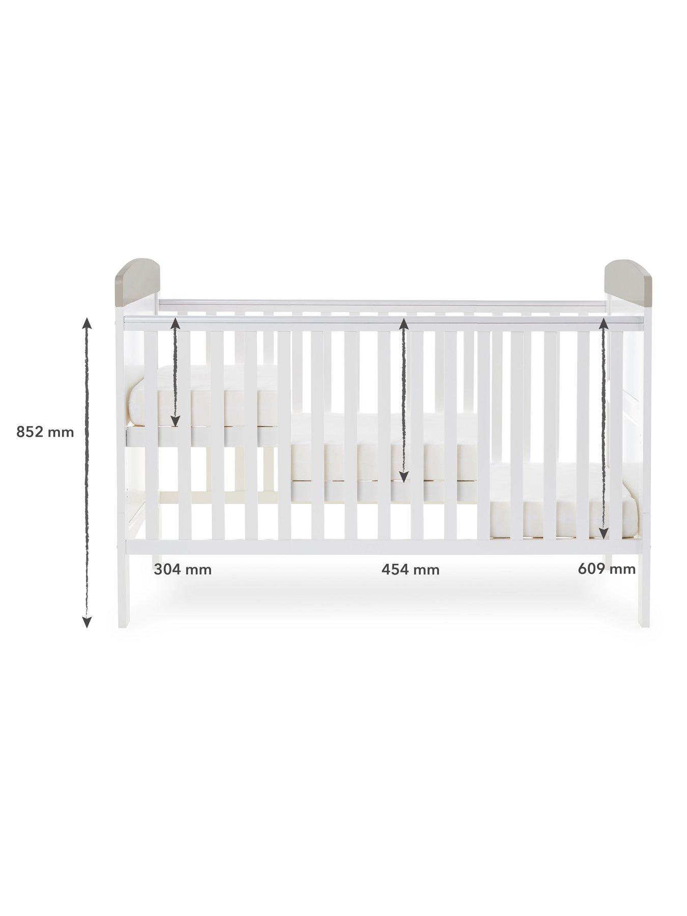 Image 2 of 6 of Obaby Guess How Much I Love You Cot Bed- To the Moon &amp; Back