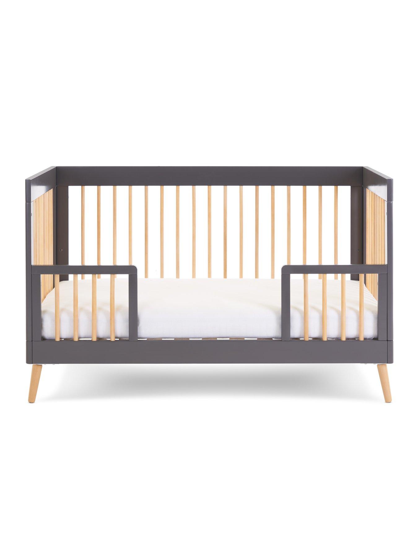  image of obaby-maya-slate-cot-bed