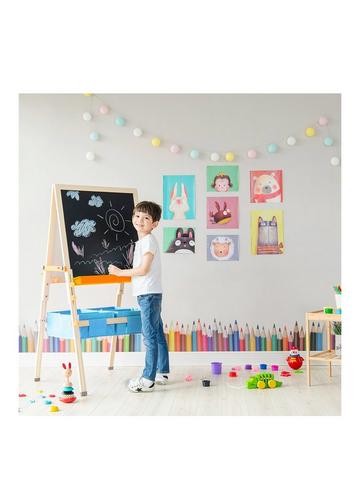 Autmor Kids Drawing Projector Painting Table Set, Child Learning Painting Desk with Smart Projector with Light Music for Help Kids Trace and Draw, Size: 1