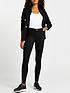  image of river-island-molly-mid-rise-skinnynbspjeansnbsp--black