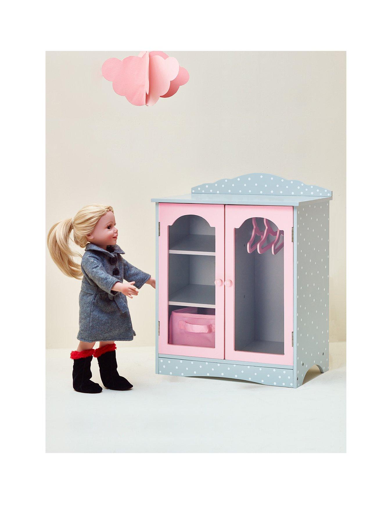 undefined Olivia's Little World - Polka Dots Doll Fancy Closet with 3 Hangers