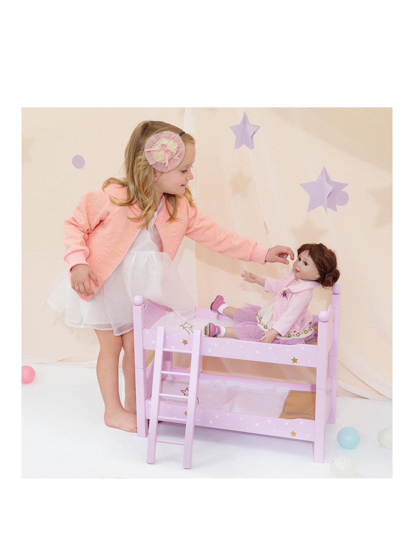 Image 1 of 7 of Teamson Kids Olivia's Little World - Doll Twinkle Stars Double Bunk Bed