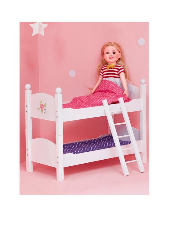 front image of teamson-kids-olivias-little-world-doll-little-princess-double-bunk-bed