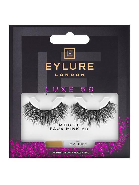front image of eylure-luxe-6d-mogul-eyelashes