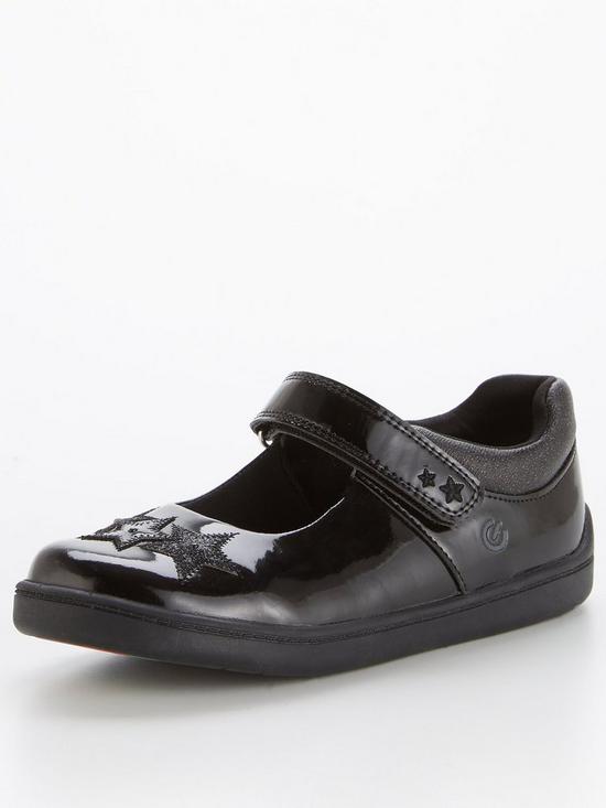 stillFront image of v-by-very-toezonenbspmary-jane-leather-lights-school-shoe-black