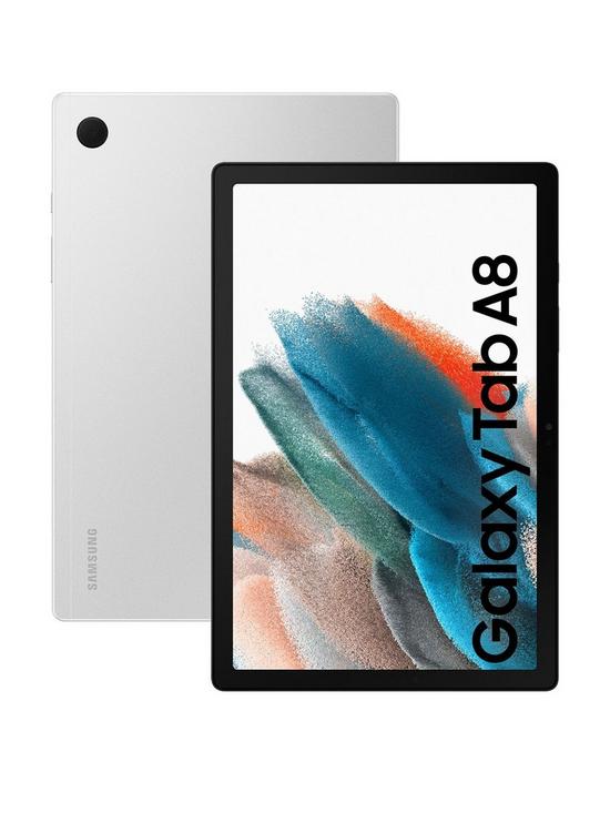 front image of samsung-galaxy-tab-a8-105in-tablet-32gb-lte-silver