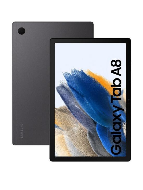 front image of samsung-galaxy-tab-a8-105in-tablet-32gb-wi-fi-grey