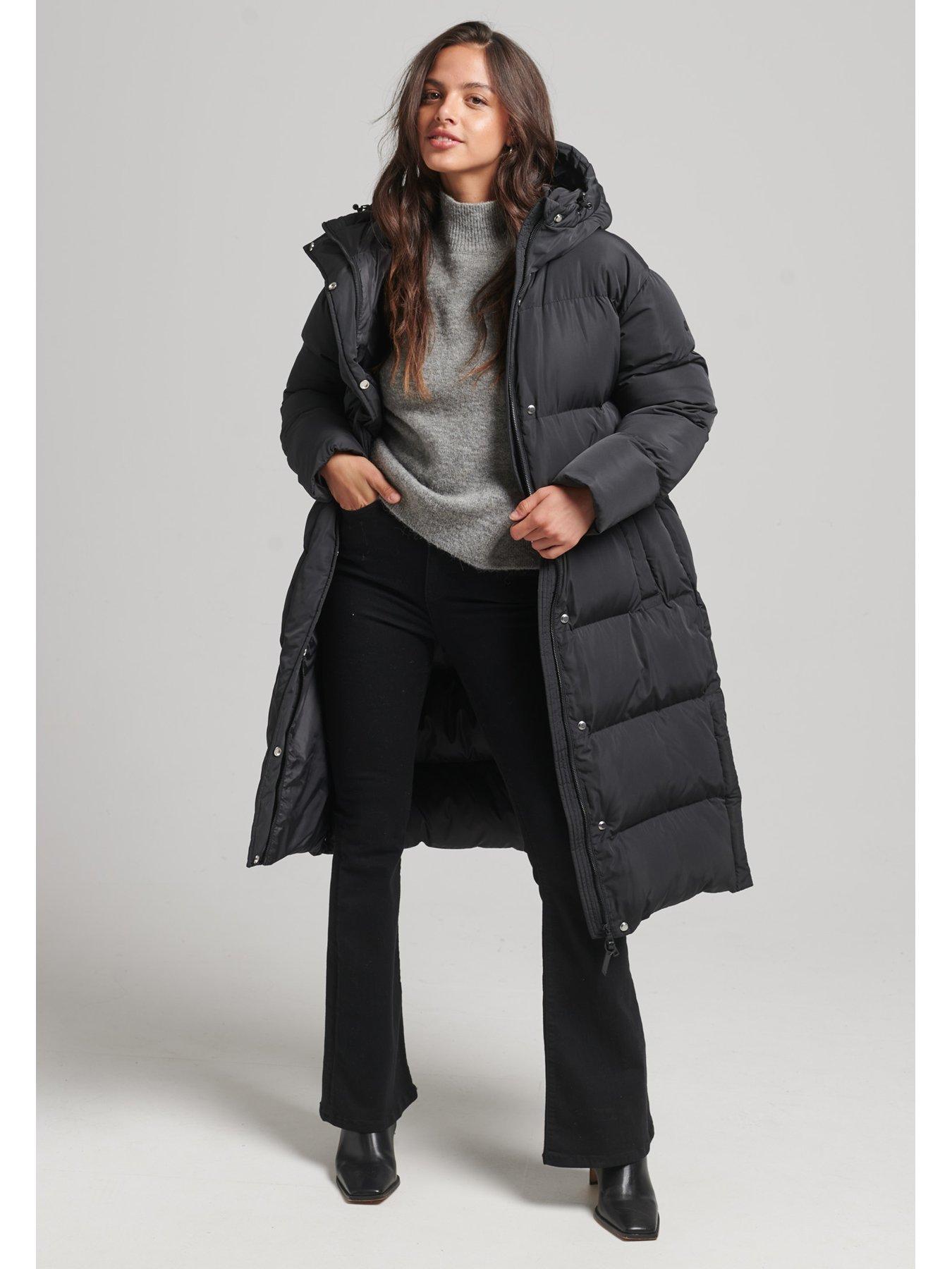 Women's Touchline Padded Longline Boyfriend Jacket in Football