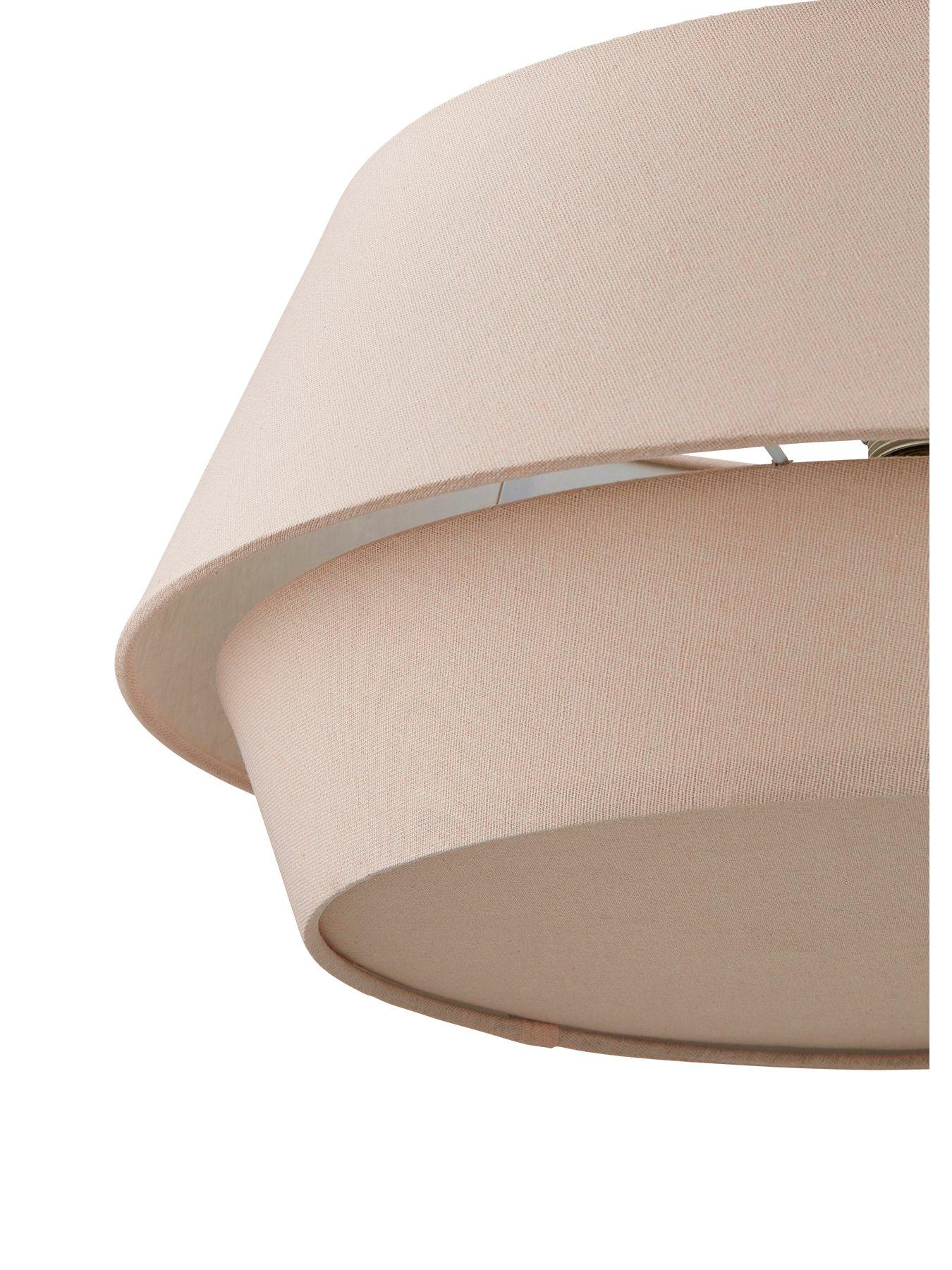 Image 3 of 3 of The Very Collection Linen Light Shade - Pink