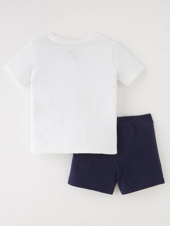 back image of the-north-face-toddler-cotton-summer-set-navywhite