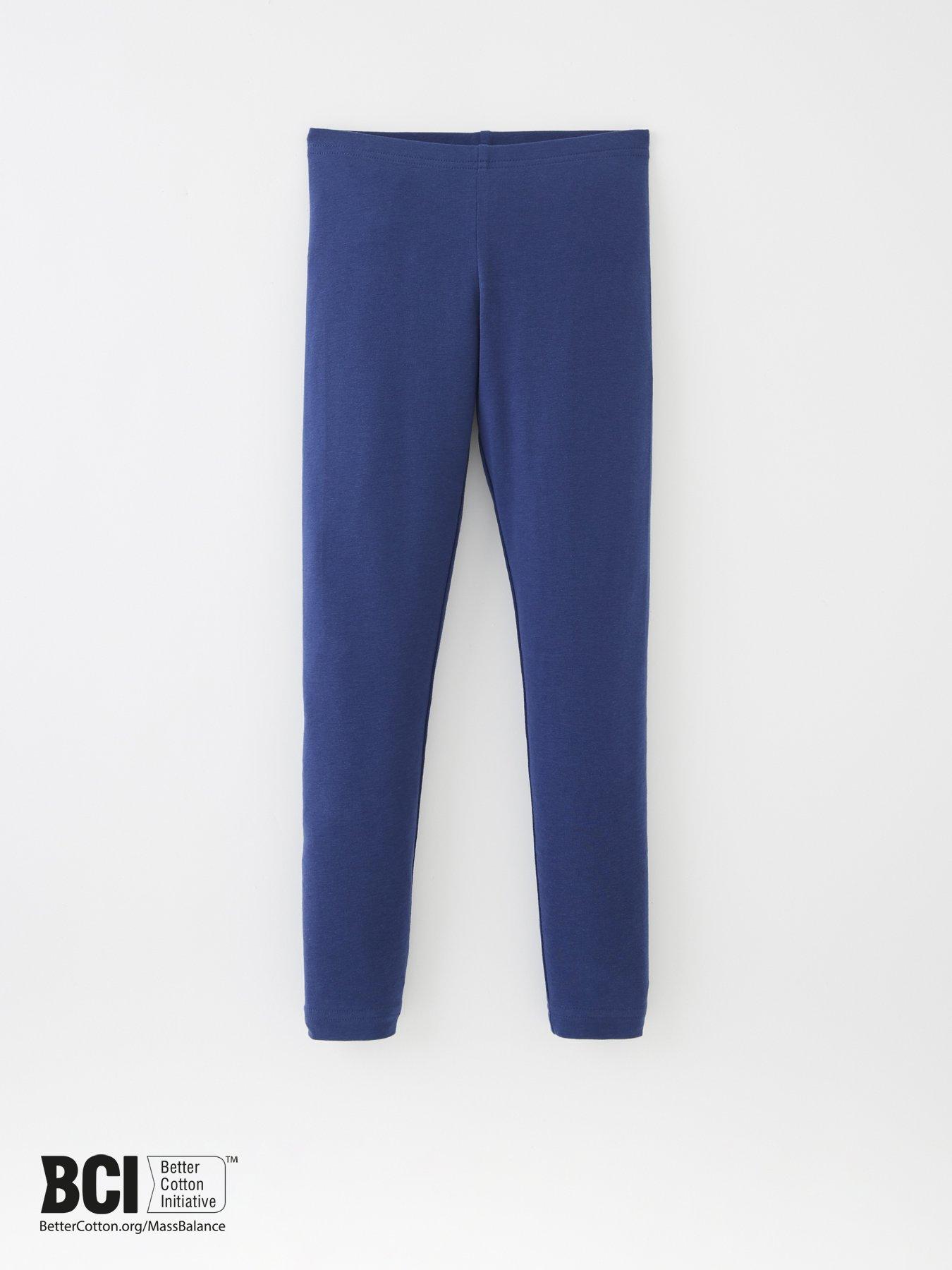 Image 3 of 4 of The Very Collection Girls 2 Pack Stretch Cotton Leggings - Navy