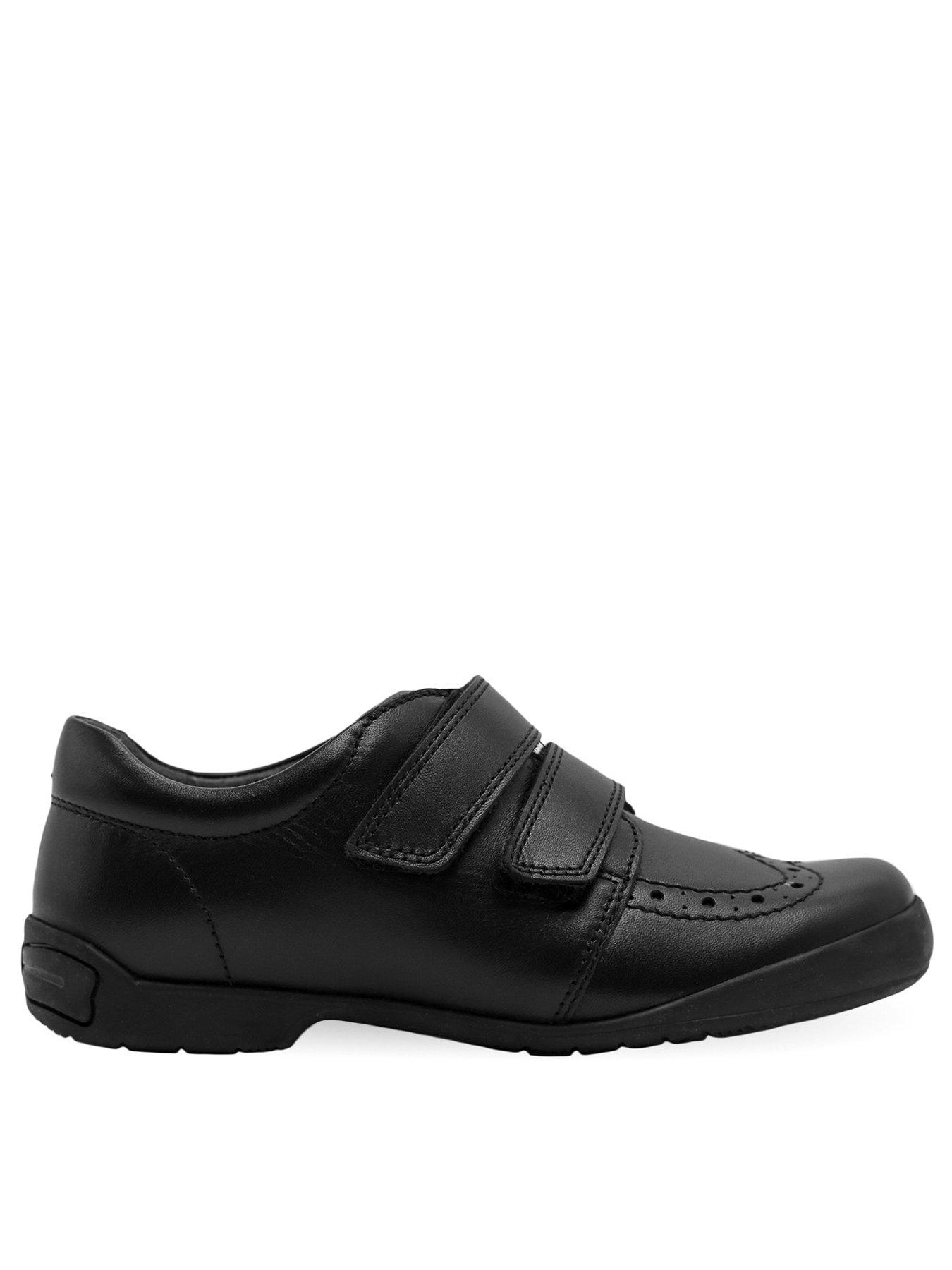 Black leather enclosed shoes hot sale