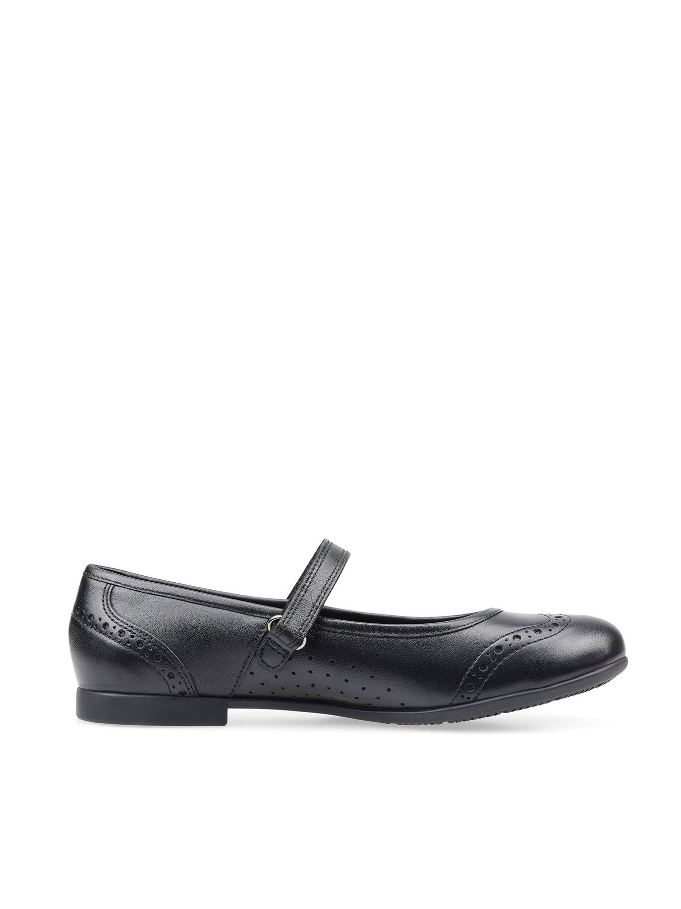 Start-rite Impress Girls Black Leather Mary Jane School Shoes