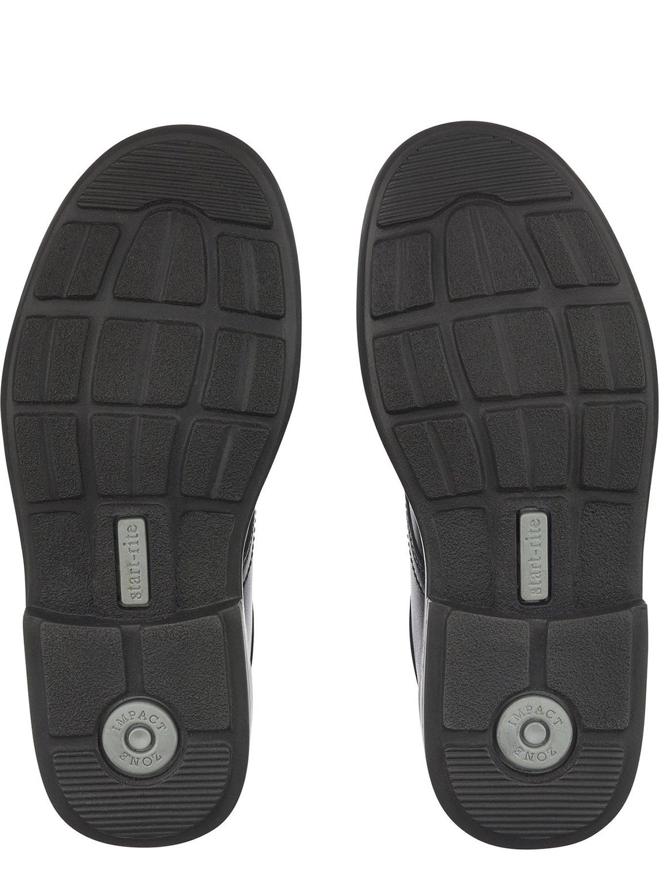 image of start-rite-startrite-isaac-boys-vegan-smart-black-lace-up-school-shoes