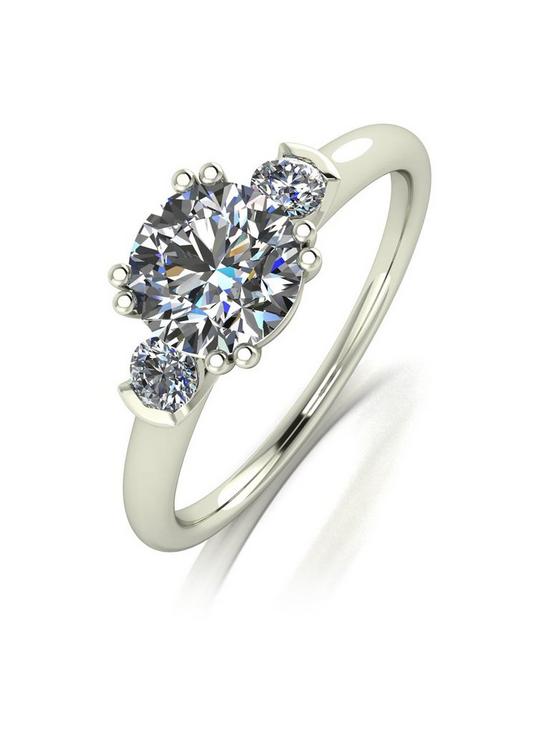 front image of moissanite-9ct-white-gold-150ct-total-eq-trilogy-ring