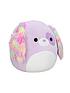  image of squishmallows-16-lilac-dog-fluffy-ears-and-tummy