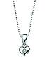  image of d-for-diamond-diamond-set-childrens-heart-pendant