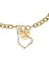 image of love-gold-9ct-gold-curb-padlock-bracelet
