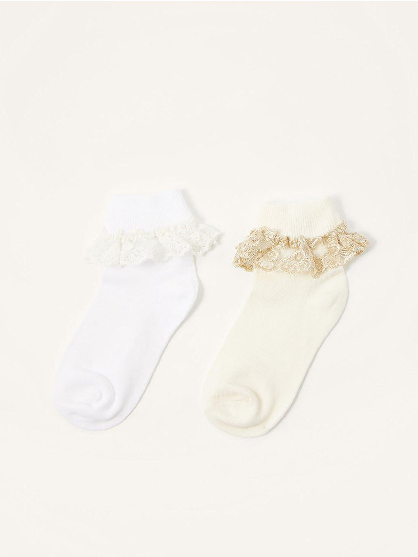 Monsoon Baby Girls 2 Pack Socks - Multi