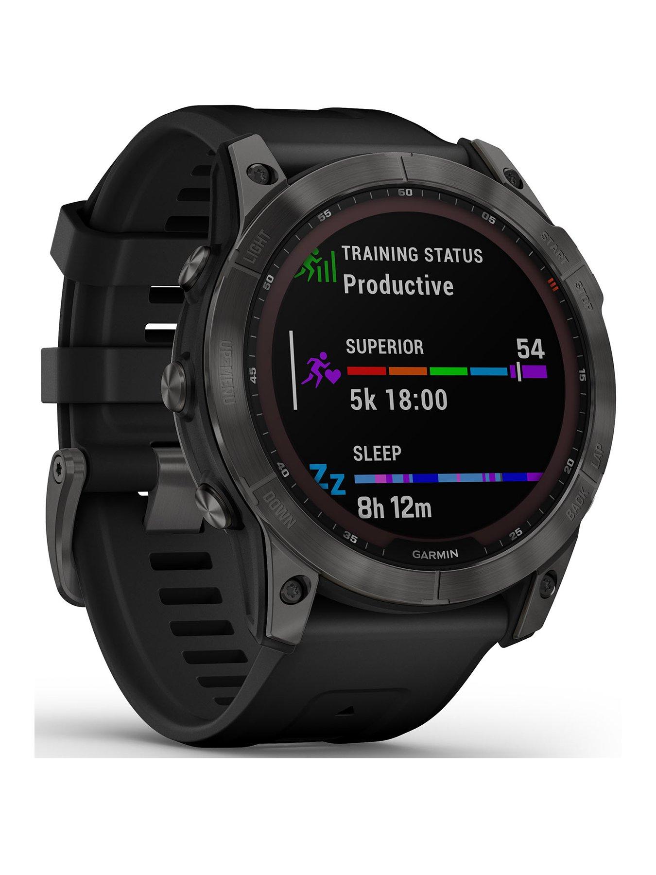 Garmin fenix 5 slate grey with black on sale band