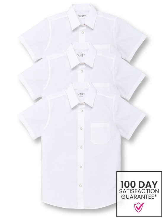 front image of everyday-girls-3-packnbspshort-sleeve-blouses-white