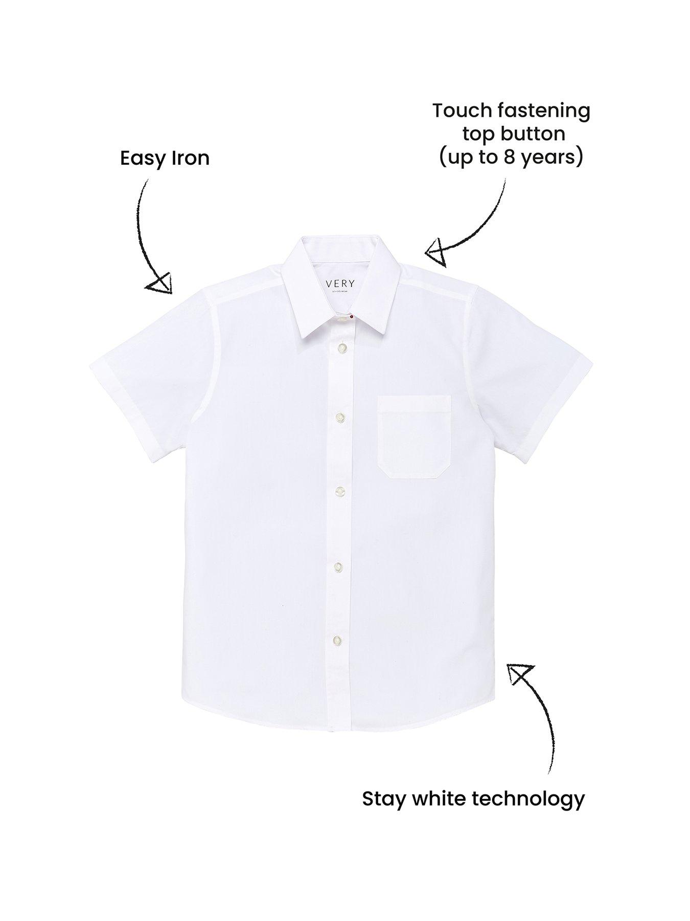 back image of everyday-girls-3-packnbspshort-sleeve-blouses-white