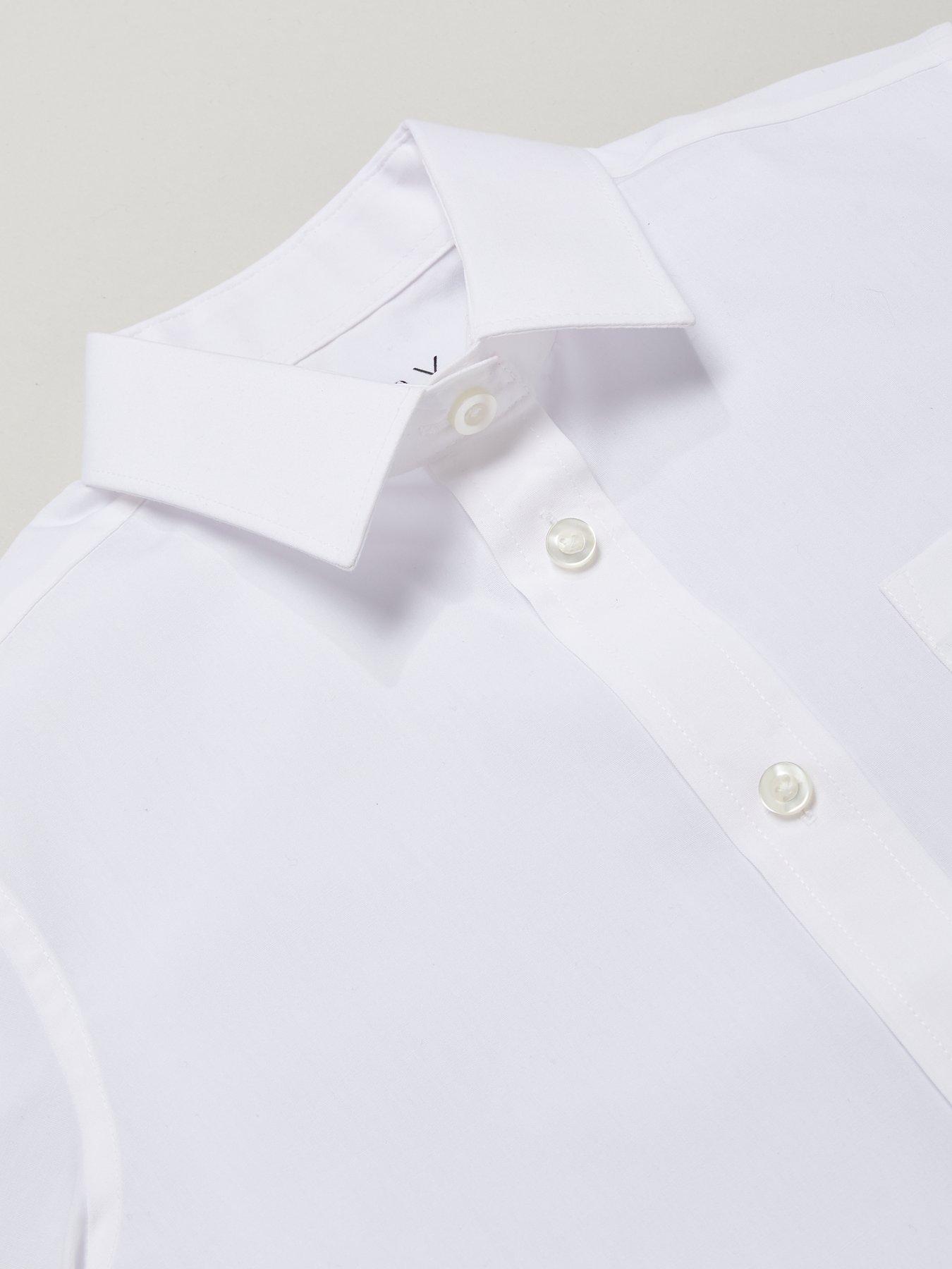 Image 5 of 7 of The Very Collection Girls 3 Pack Easy Iron Short Sleeve Blouses - White