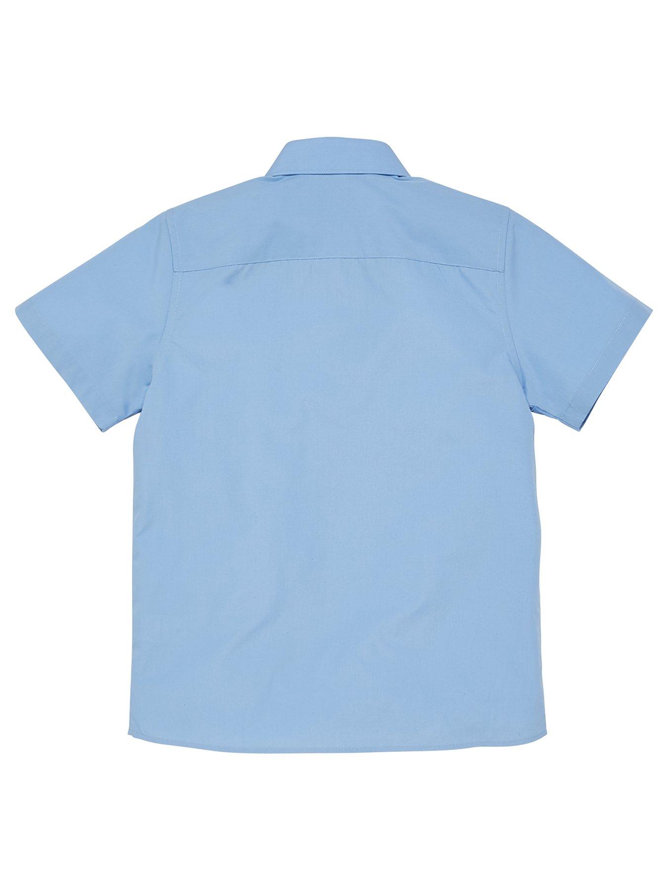 Image 3 of 7 of The Very Collection Girls&nbsp;Polyester Short Sleeve Blouses (3 Pack)&nbsp;- Blue