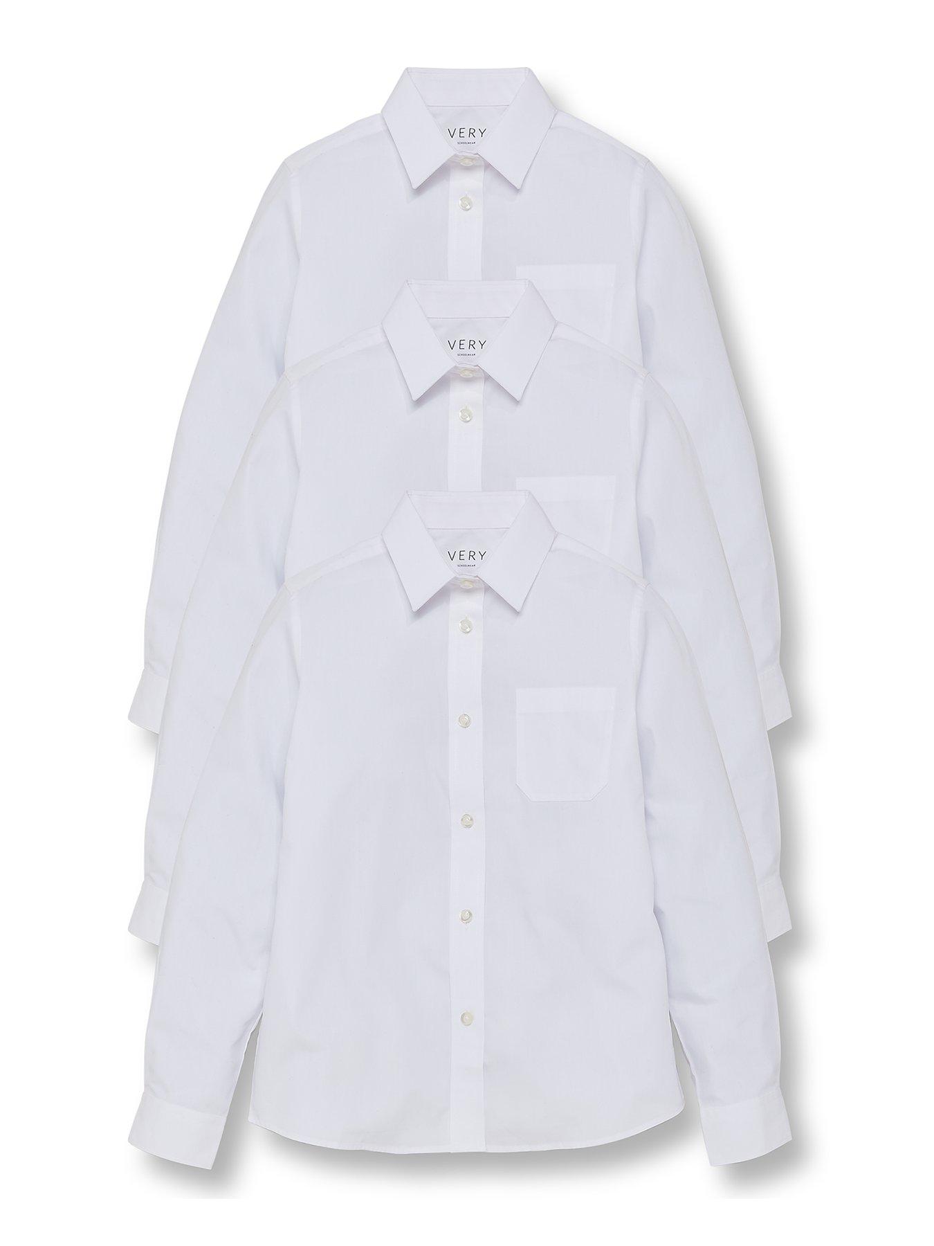 stillFront image of the-very-collection-girls-3-packnbsplong-sleeve-blouses-white