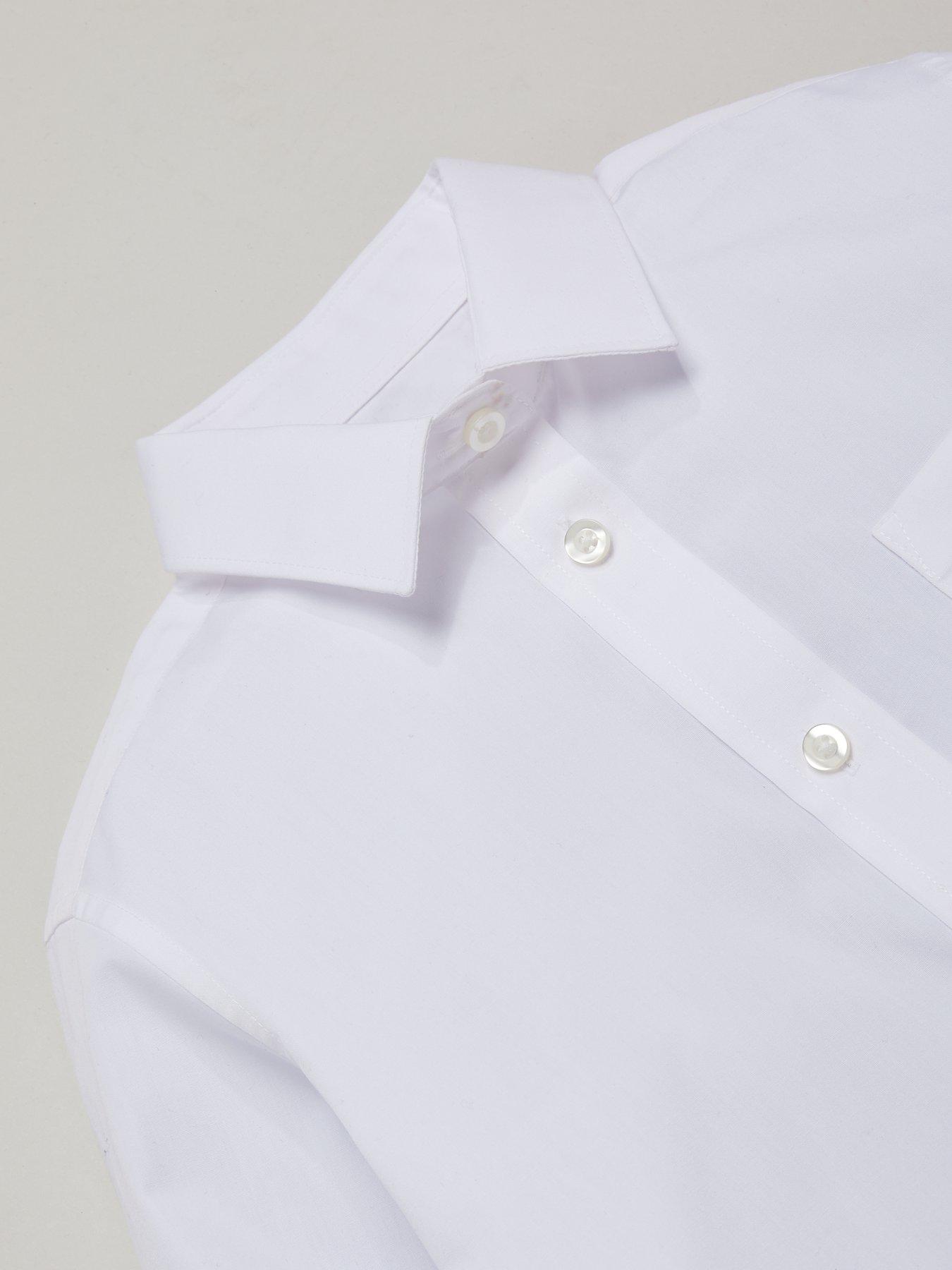 Image 5 of 6 of The Very Collection Girls 3 Pack&nbsp;Long Sleeve Blouses - White