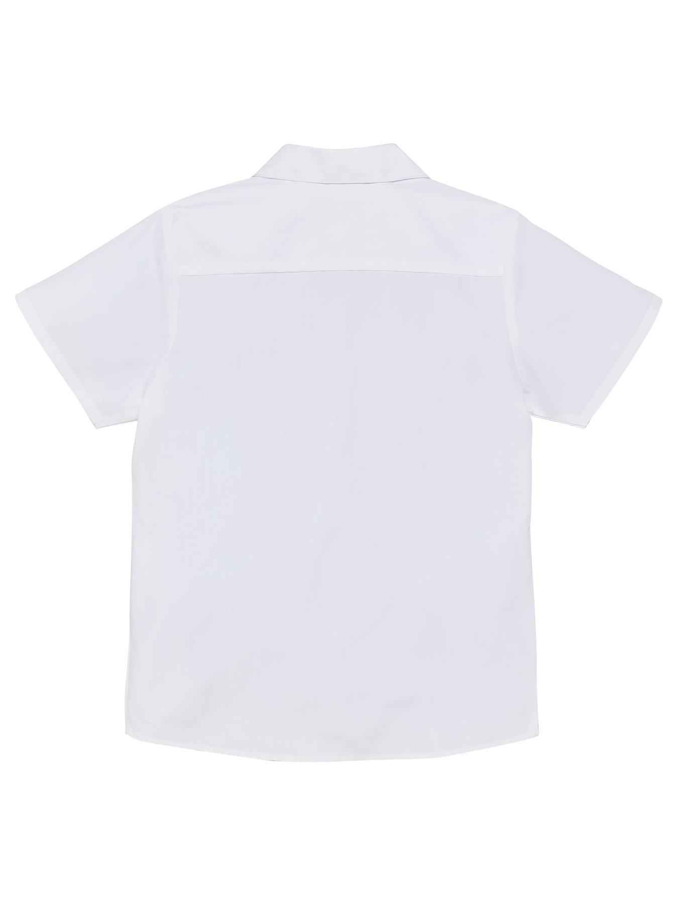 Image 3 of 6 of The Very Collection Girls 3 Pack&nbsp;Revere Short Sleeve School&nbsp;Blouse - White