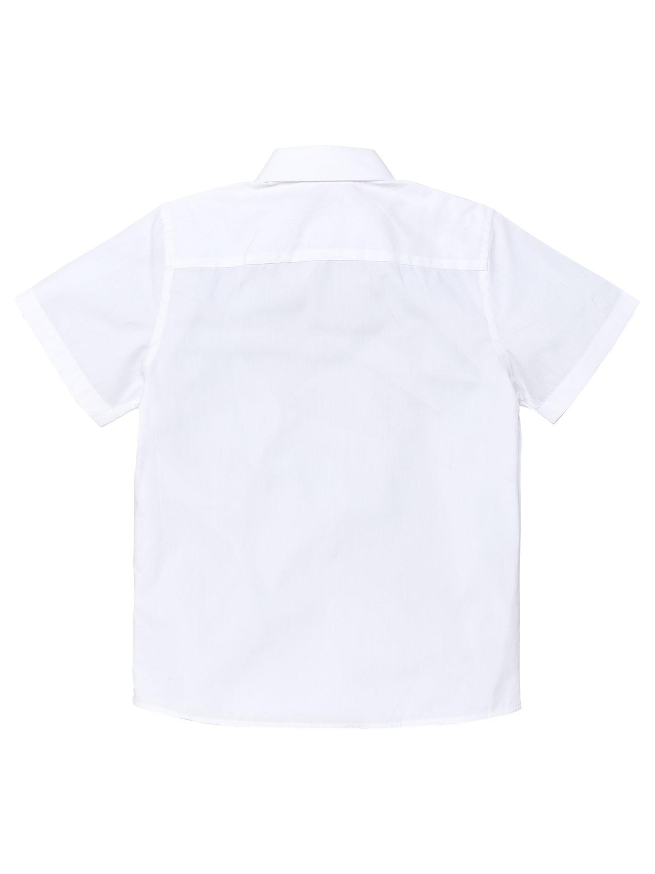 Image 3 of 6 of Everyday Boys 3 Pack&nbsp;Short Sleeve School&nbsp;Shirts - White