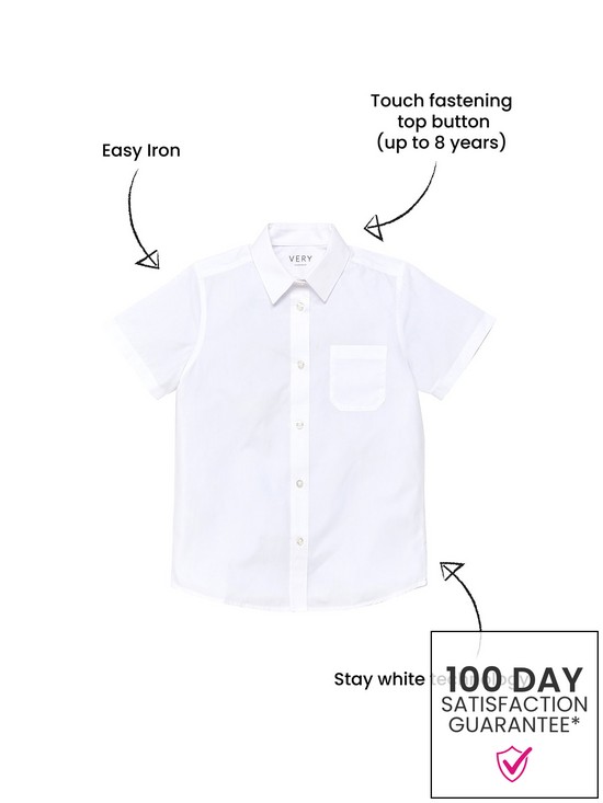 back image of everyday-boys-3-packnbspshort-sleeve-shirts-white