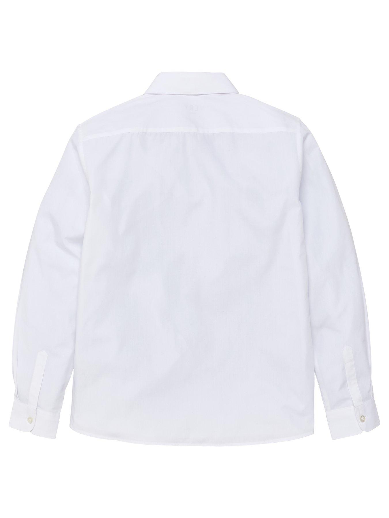 Image 3 of 6 of The Very Collection Boys 3 Pack&nbsp;Long Sleeve Shirts - White