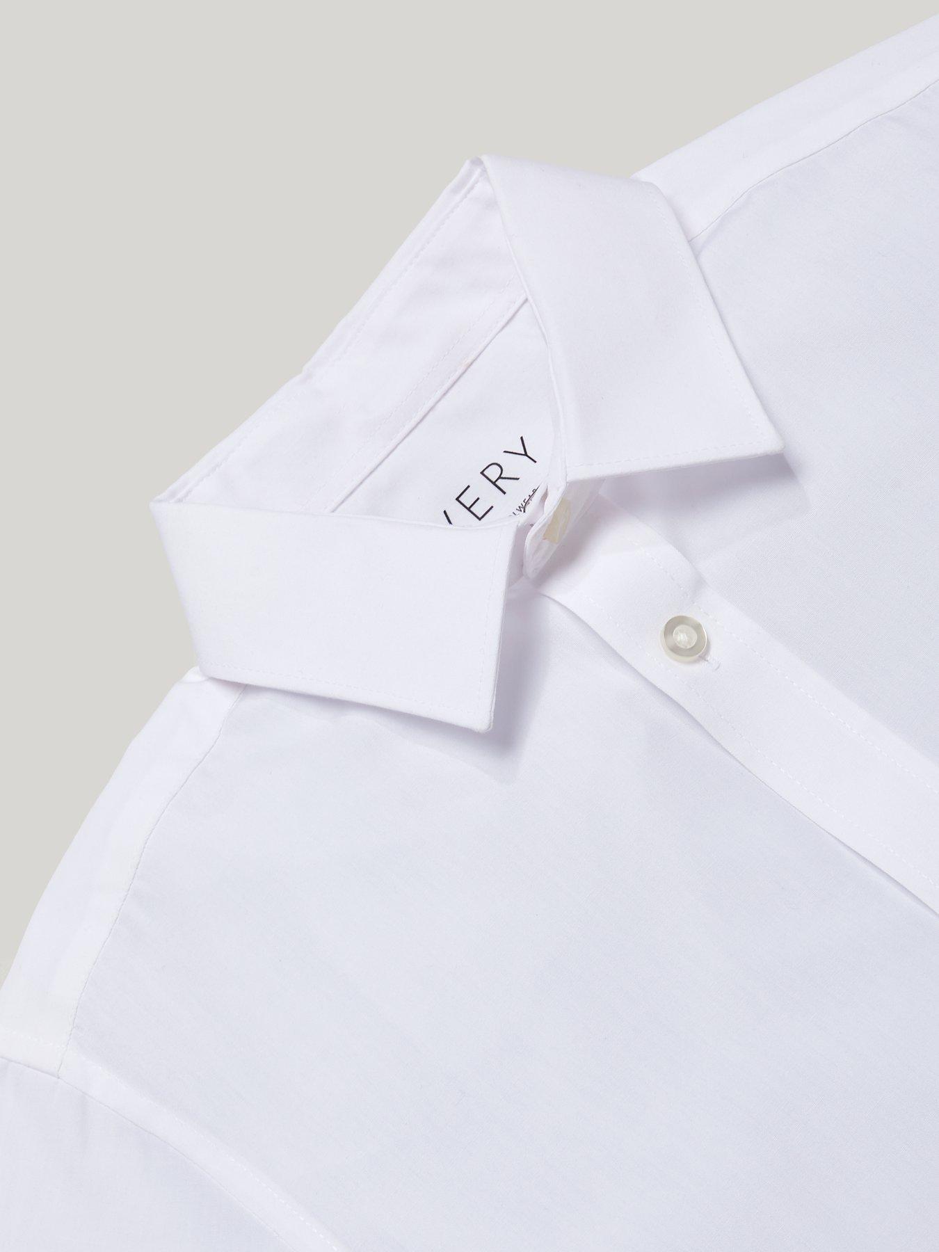 Image 5 of 6 of The Very Collection Boys 3 Pack Slim Fit Easy-Iron School Shirts - White
