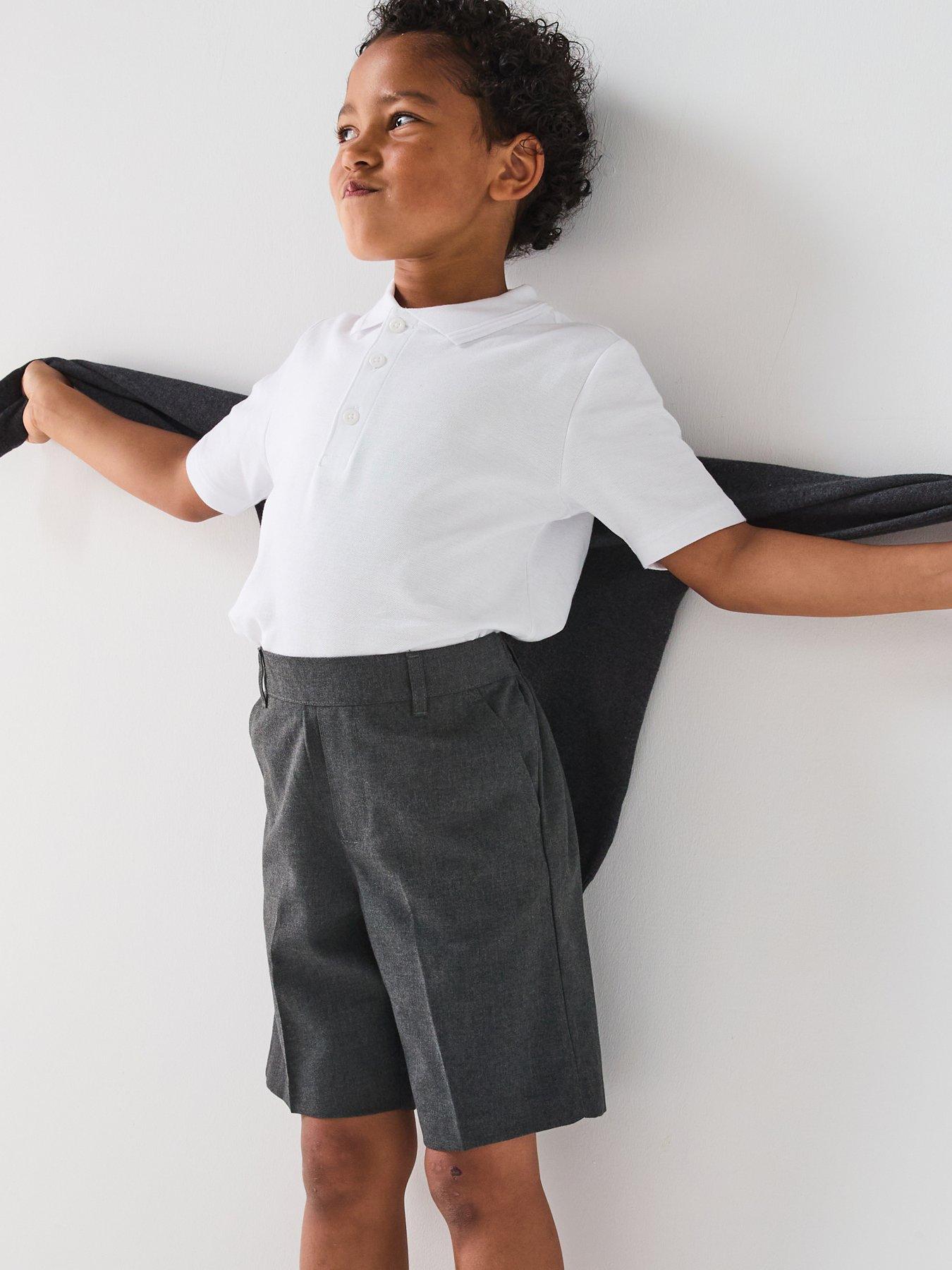  image of the-very-collection-boys-2-pack-grey-pull-on-short