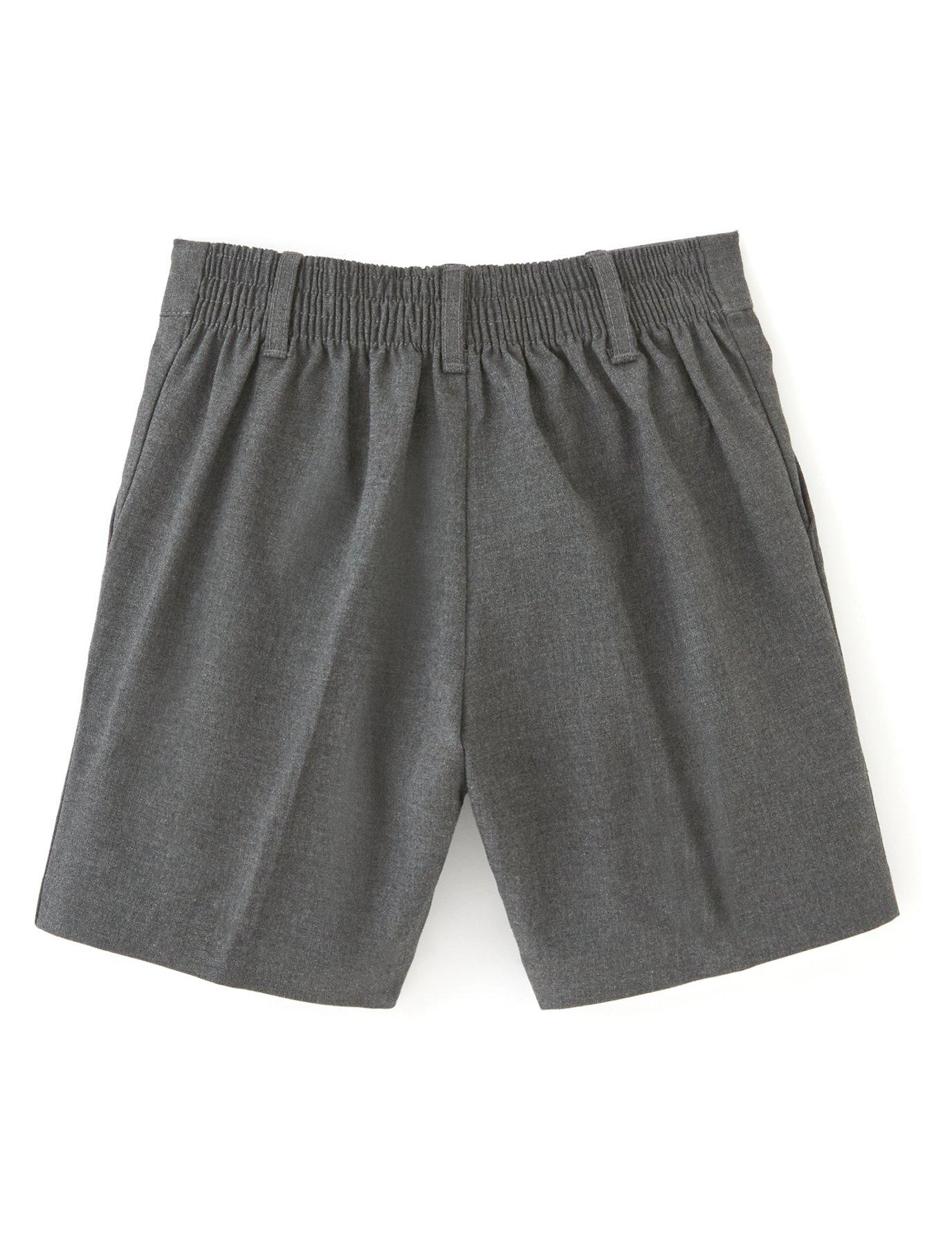 back image of everyday-boys-2-pack-grey-pull-on-short