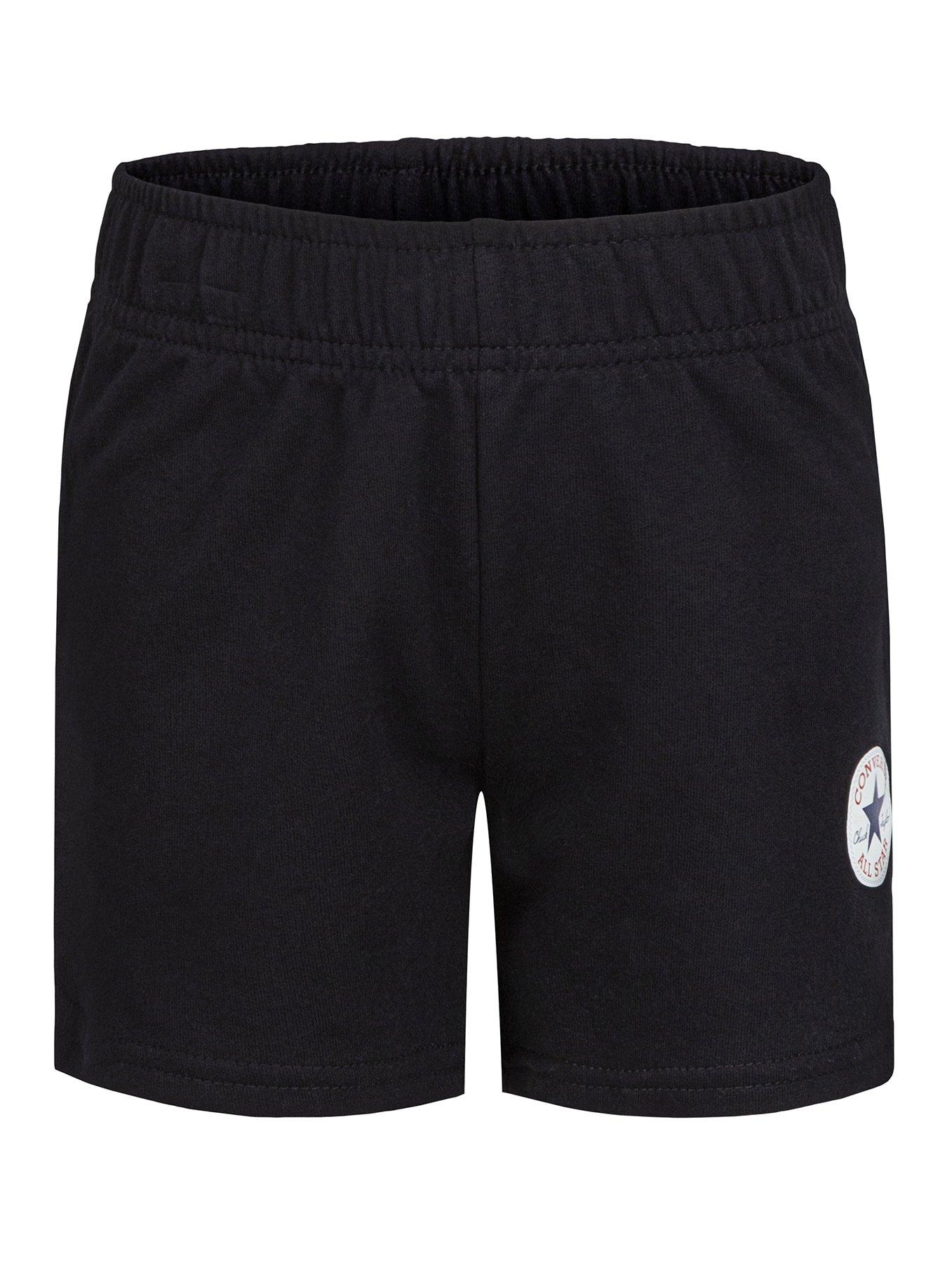 Black converse on sale with shorts