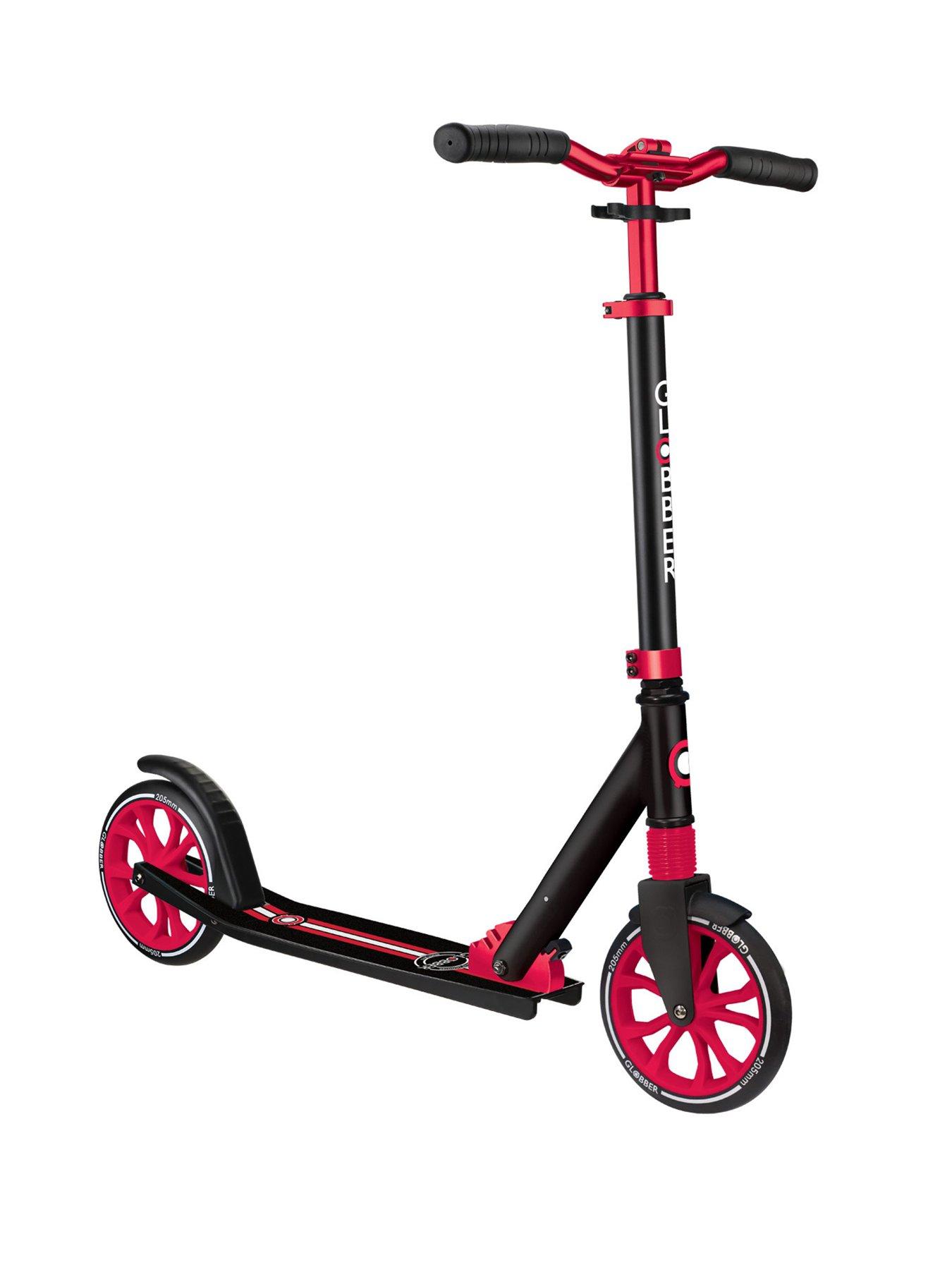 globber-nl205-foldable-scooter-blackred