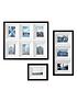  image of premier-housewares-collage-photo-frame-3d-box-design-black