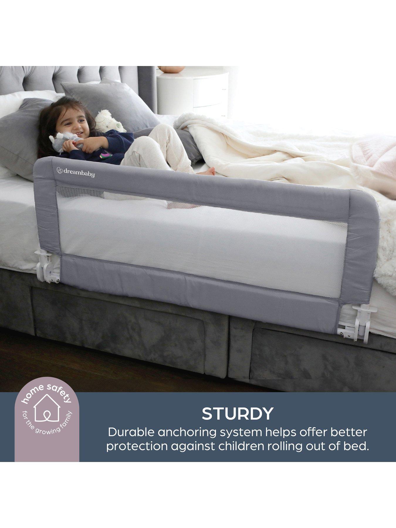 Dreambaby Milan Padded Bedrail - Grey