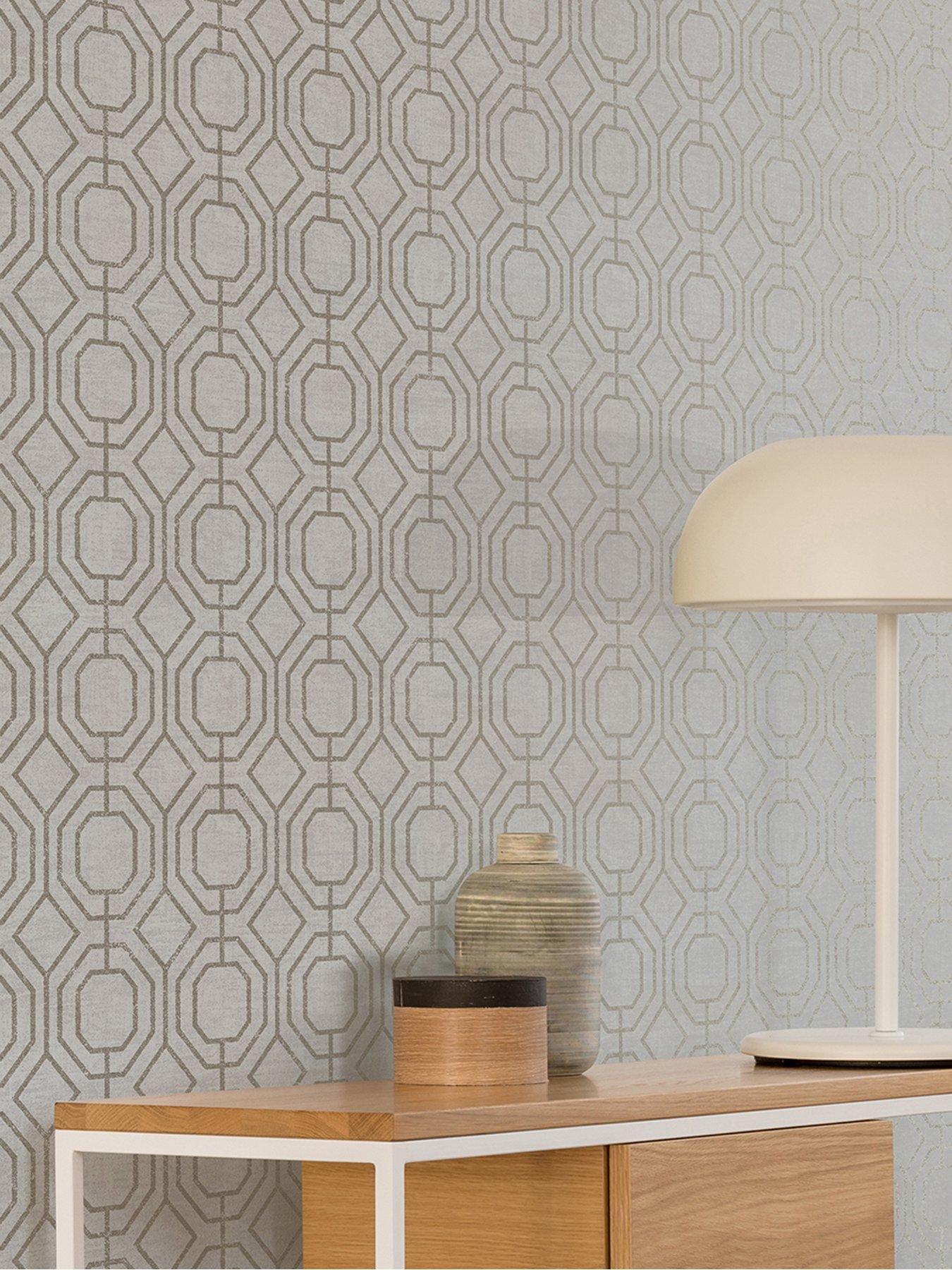 Superfresco Easy Luxe Geo Champagne Wallpaper